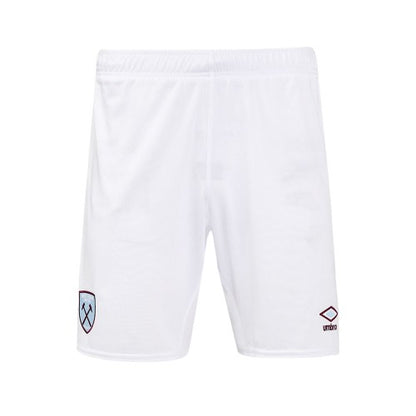Front - Umbro Childrens/Kids 24/25 West Ham United FC Home Shorts
