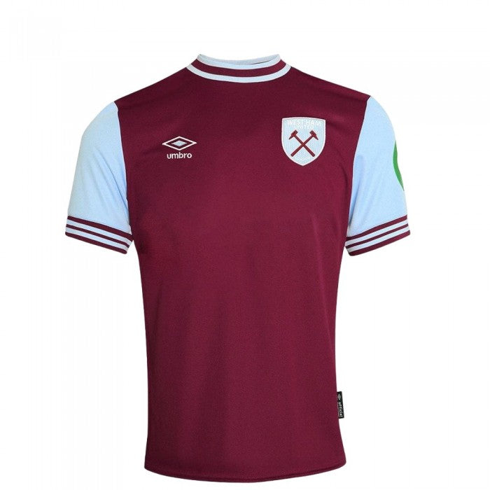 Front - Umbro Childrens/Kids 24/25 West Ham United FC Home Jersey