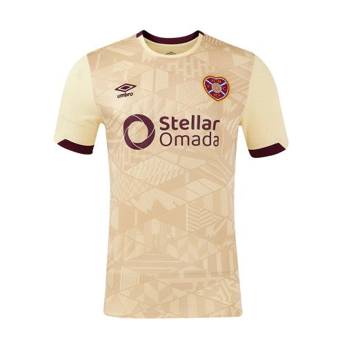 Front - Umbro Childrens/Kids 24/25 Heart Of Midlothian FC Away Jersey