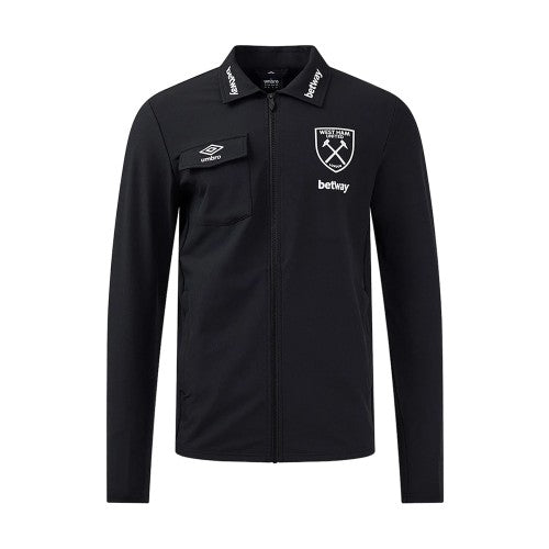 Front - Umbro Childrens/Kids 24/25 West Ham United FC Presentation Jacket