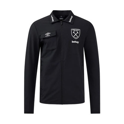 Front - Umbro Childrens/Kids 24/25 West Ham United FC Presentation Jacket