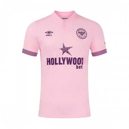 Front - Umbro Childrens/Kids 24/25 Brentford FC Away Jersey