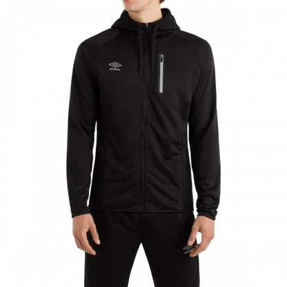 Front - Umbro Mens Sportswear Full Zip Raglan Hoodie