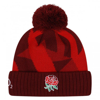 Front - Umbro 24/25 Bobble England Red Roses Beanie