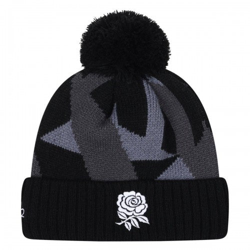Front - Umbro 24/25 Graphic Bobble England Rugby Beanie
