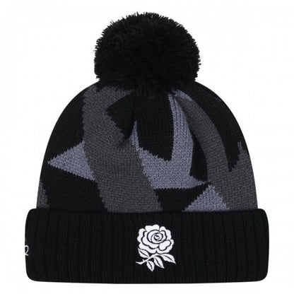 Front - Umbro 24/25 Graphic Bobble England Rugby Beanie