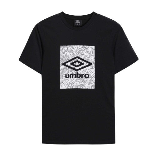 Front - Umbro Mens Geo Wave T-Shirt