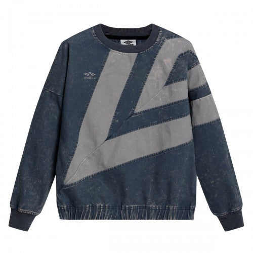 Front - Umbro Mens Diamond Drill Washed Sweatshirt