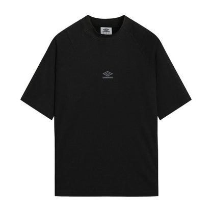 Front - Umbro Mens Washed Crew Neck Boxy T-Shirt