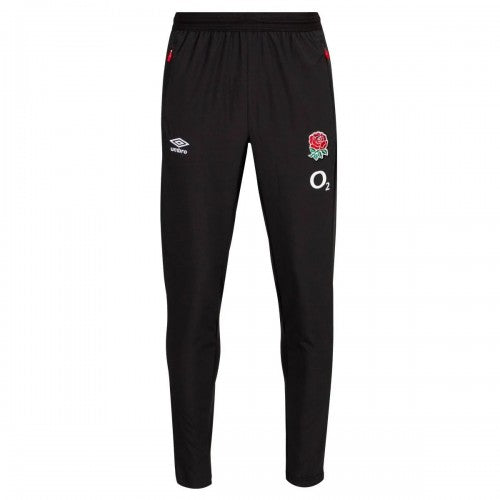 Front - Umbro Mens 24/25 England Rugby Presentation Jogging Bottoms