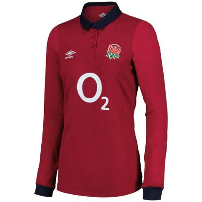Front - Umbro Womens/Ladies 24/25 Classic England Rugby Alternative Jersey