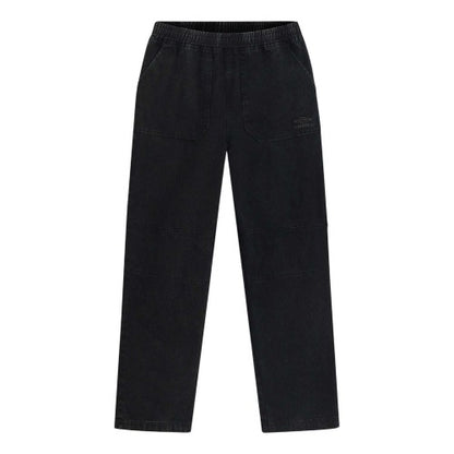 Front - Umbro Mens Drill Washed Tracksuit Bottoms