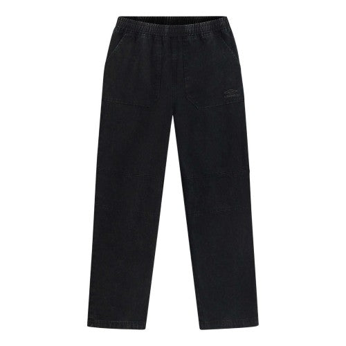 Front - Umbro Mens Drill Washed Tracksuit Bottoms