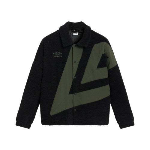 Front - Umbro Mens Fleece Coach Jacket