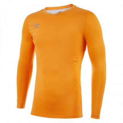 Front - Umbro Mens Elite V Neck Base Layer Top