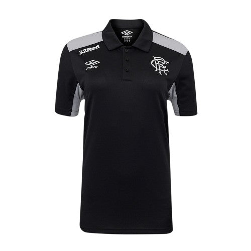 Front - Umbro Womens/Ladies Presentation Rangers FC Polyester Polo Shirt