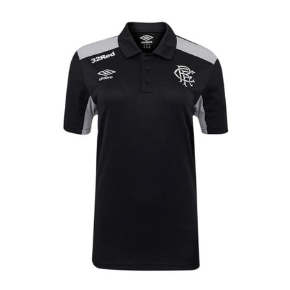 Front - Umbro Womens/Ladies Presentation Rangers FC Polyester Polo Shirt