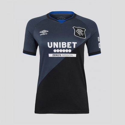 Front - Umbro Womens/Ladies 25/26 Rangers FC Short-Sleeved Third Jersey