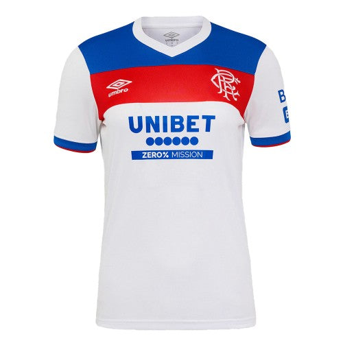 Front - Umbro Womens/Ladies 25/26 Rangers FC Short-Sleeved Away Shirt