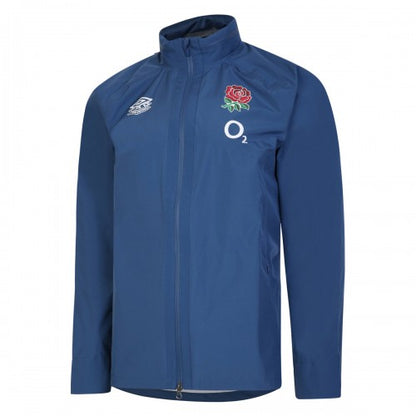Front - England Rugby Mens 22/23 Umbro Waterproof Jacket