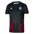 Front - Ipswich Town FC Childrens/Kids 22/23 Umbro Warm Up Jersey