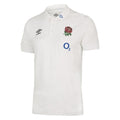 Front - England Rugby Mens 22/23 Umbro Polyester Polo Shirt