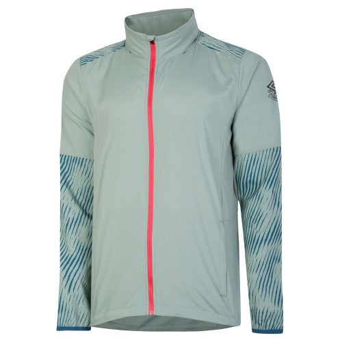 Front - Umbro Mens Pro Stripe Detail Training Waterproof Jacket