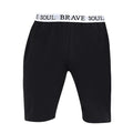Front - Brave Soul Mens Logo Waistband Jersey Lounge Shorts