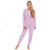 Front - Forever Dreaming Womens/Ladies Shimmer Finish Flannel Pyjamas
