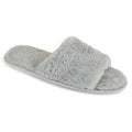Front - Womens/Ladies Faux Fur Slide Slippers