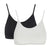Front - Anucci Womens/Ladies Wireless Ribbed Crop Tops (Pack Of 2)