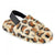 Front - Slumberzzz Childrens/Kids Leopard Quilted Backstrap Mule Slippers