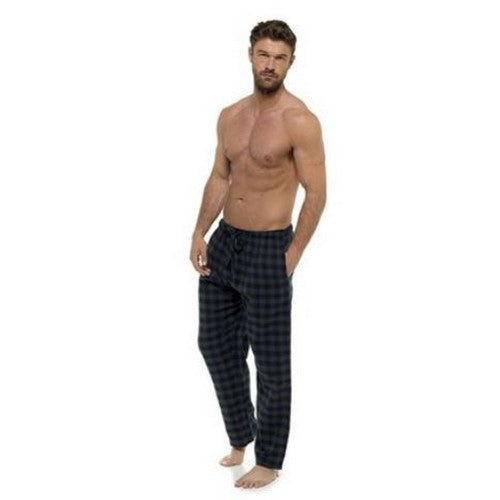 Front - Mens Check Pjyama Bottoms