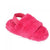 Front - Slumberzzz Childrens/Kids Quilted Back Strap Slippers
