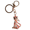 Front - Coastal Diamante Cat Charm Keyring