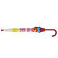 Clear-Pink - Side - Drizzles Childrens-Kids Sunshine Stick Umbrella
