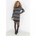 Front - Brave Soul Womens/Ladies Fairisle Christmas Dress