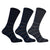 Front - Simply Essentials Mens Extra Wide Striped Socks (Pack Of 3)