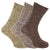 Front - Mens Chunky Knit Outdoor Boot Sock (3 Pairs)