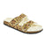 Front - Slumberzzz Womens/Ladies Leopard Print Double Strap Slippers