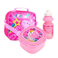 Pink - Front - Peppa Pig Childrens-Kids Happy Lunch Box Set