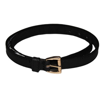 Front - Forest Womens/Ladies Leather Skinny Belt