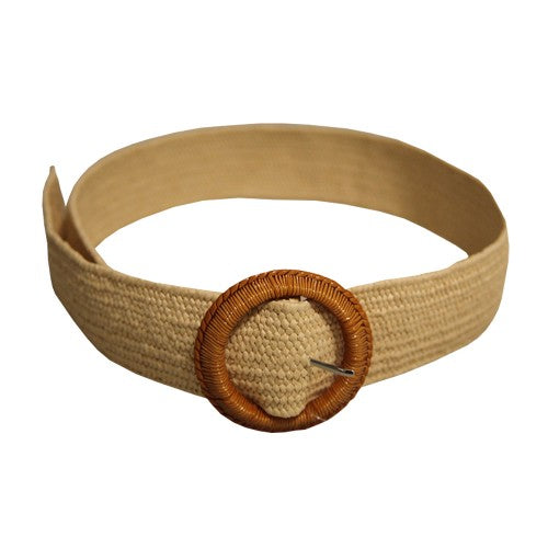 Front - Solis Womens/Ladies Rattan Stretch Belt