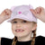 Front - Bertie & Bo Girls Cat Baseball Cap