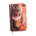 Front - Forest Women/Ladies Leather Cat Purse