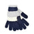 Front - Womens/Ladies Striped Chenille Gloves