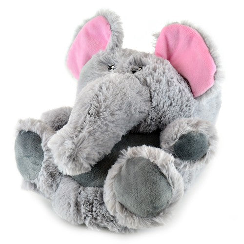 Front - Womens/Ladies Novelty Elephant Slippers