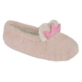 Front - Girls Bunny Crown Ballet Slippers