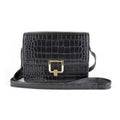 Front - KS Brands Square Lock Crocodile Cross Body Bag
