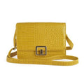 Front - KS Brands Square Lock Crocodile Cross Body Bag